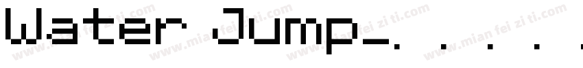 Water Jump字体转换
